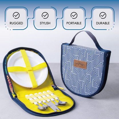 Lazy Dayz Picnic Cutlery Wallet Set - Makena