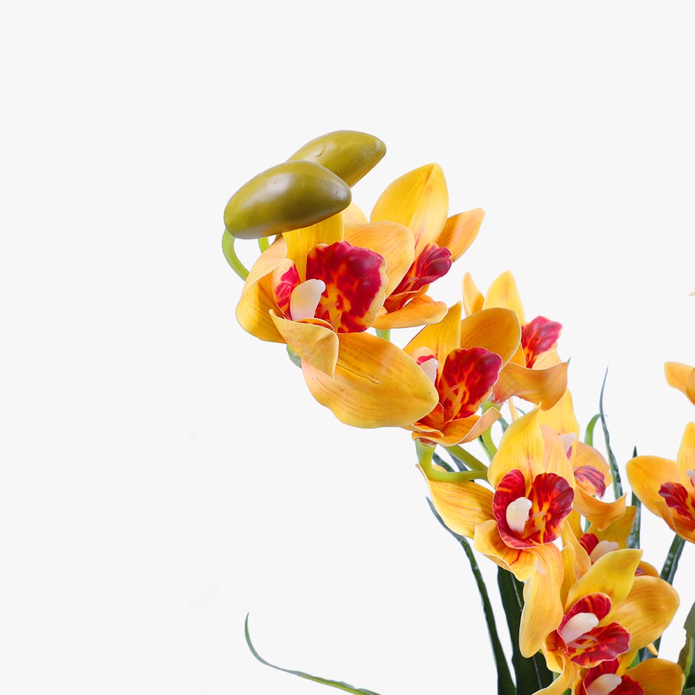 90cm Faux Artificial Home Decor Potted Orchid Plant