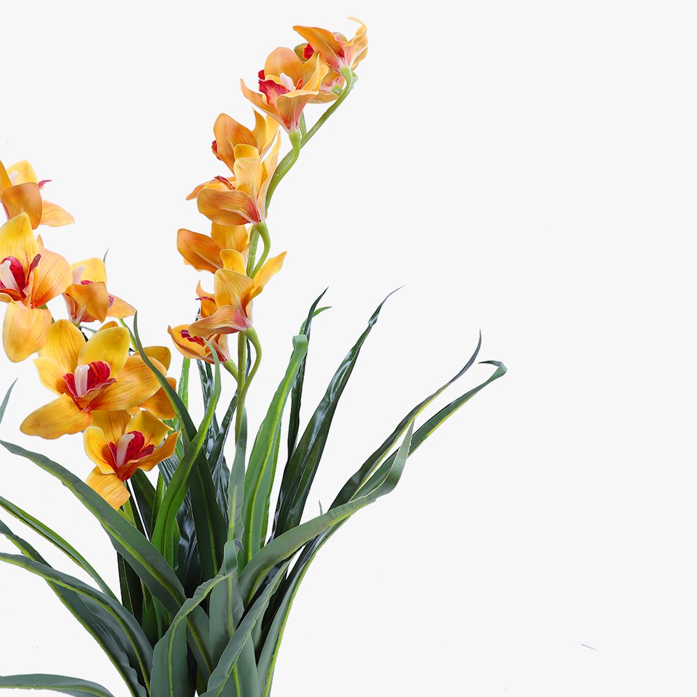 90cm Faux Artificial Home Decor Potted Orchid Plant