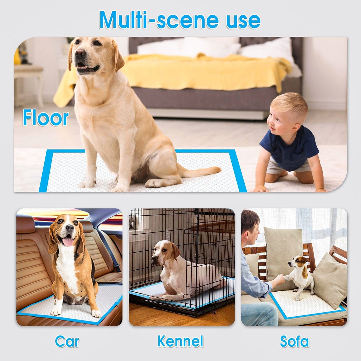400 Pcs Dog Absorbent Training Pad 60 x 60 cm