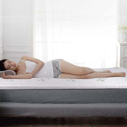Living Today Mattress Pads 6cm Memory Foam Mattress Topper with Bamboo Cover - Double