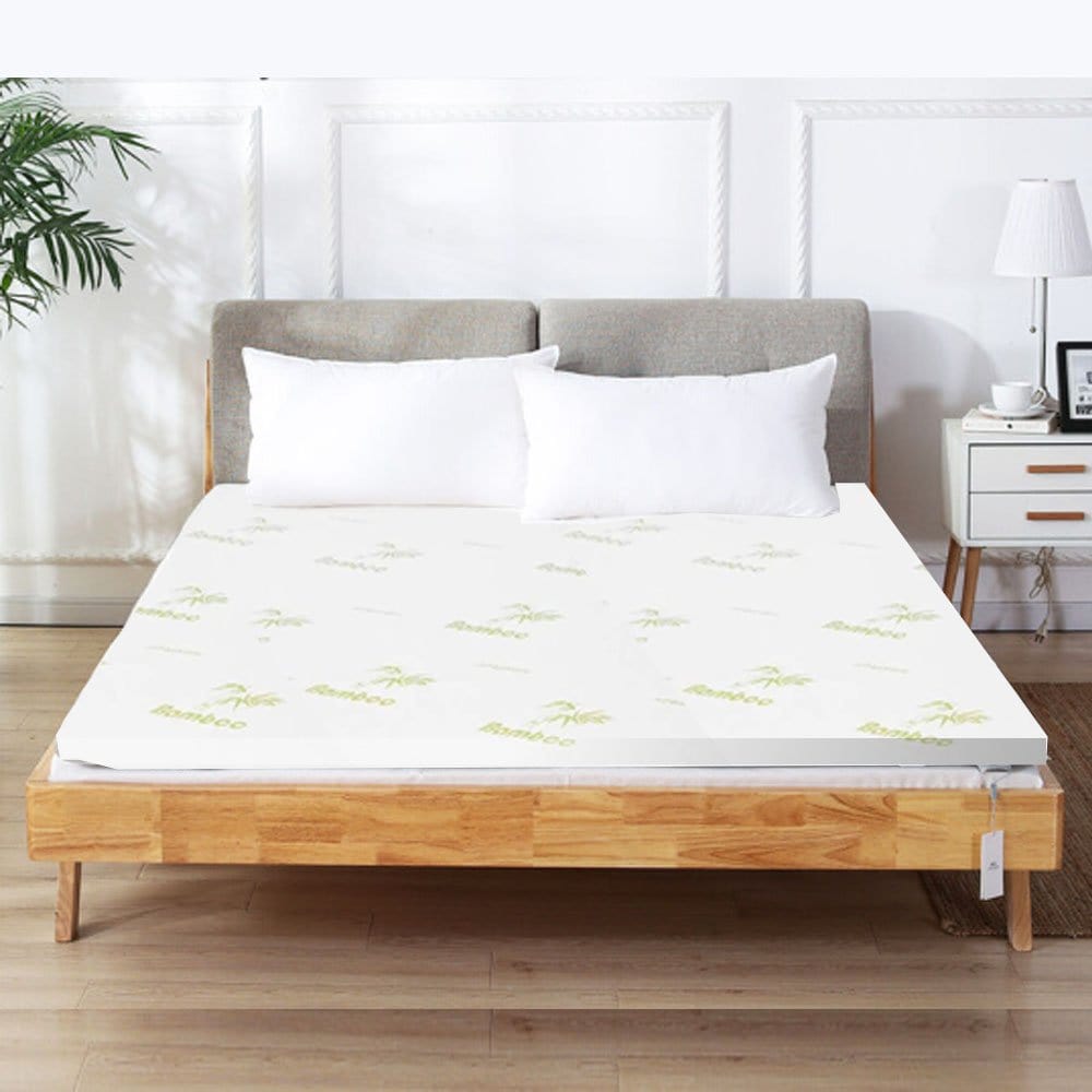6cm Memory Foam Topper with Bamboo Mattress Cover - Queen