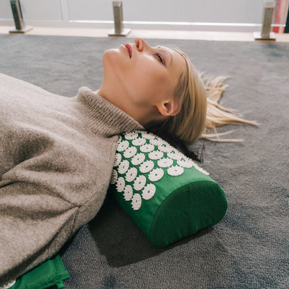 Acupressure Mat and Pillow Set with Bag