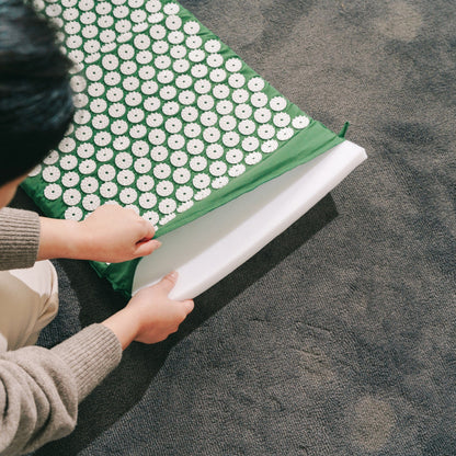 Acupressure Mat and Pillow Set with Bag