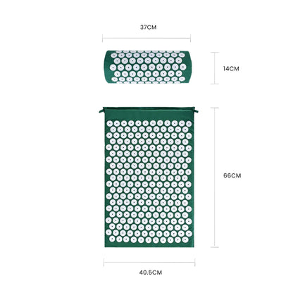 Acupressure Mat and Pillow Set with Bag