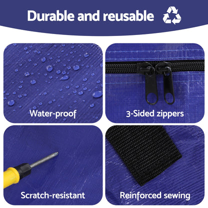 Atirss Mattress Bag Easy Moving Waterproof Storage Dust Cover Protector Double