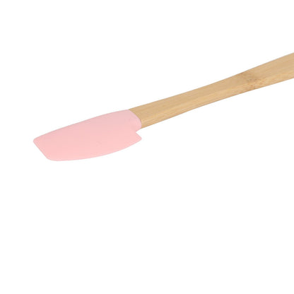 5Pcs Mini Silicone and Bamboo Utensils Set