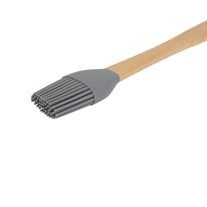 5Pcs Mini Silicone and Bamboo Utensils Set