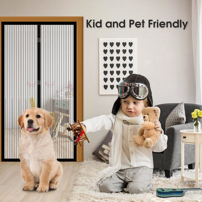 2 Pcs Instant Magnetic Fly Screen Curtain – Hands‑Free Insect Protection (210 × 100 cm)