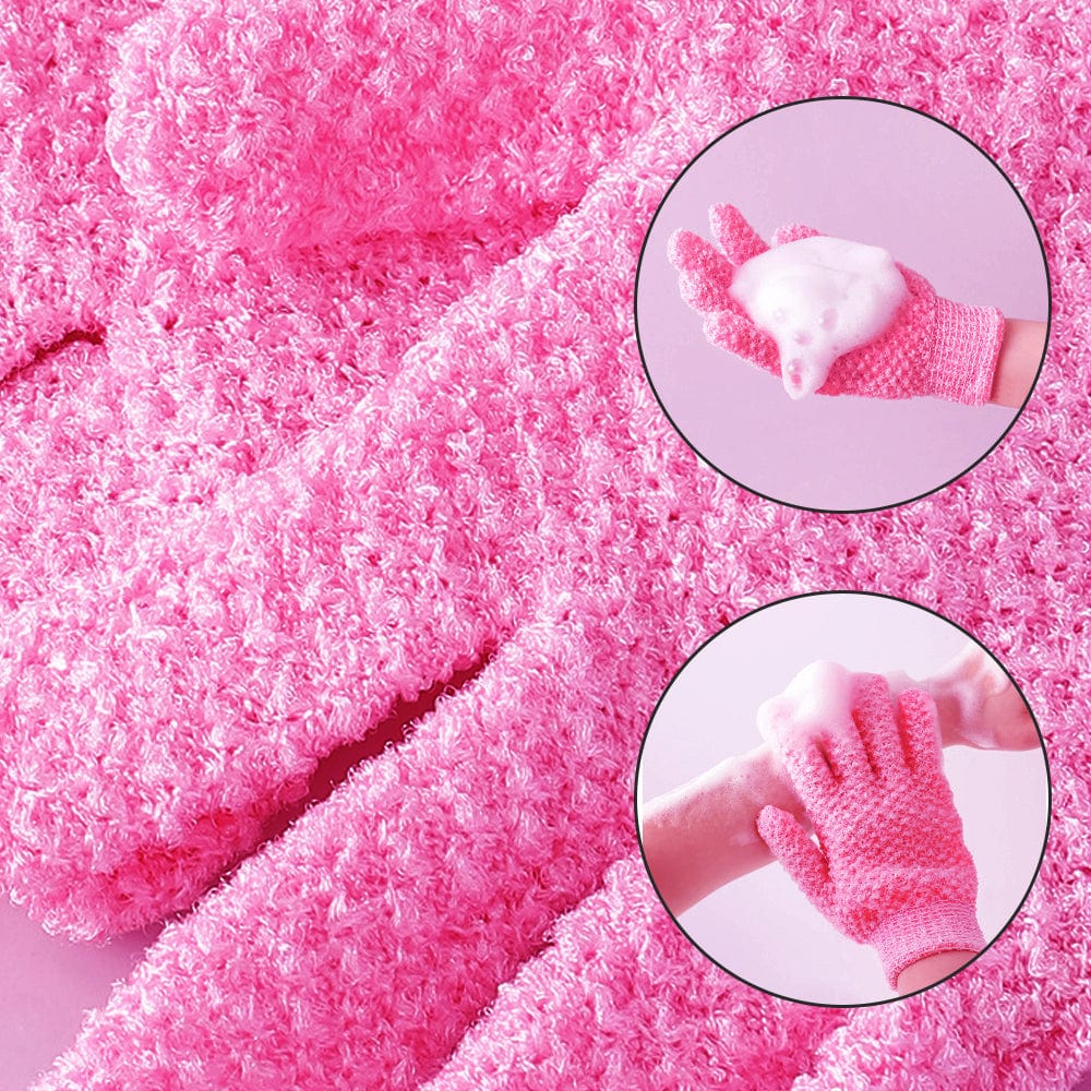 Livingtoday Exfoliating Gloves Pink