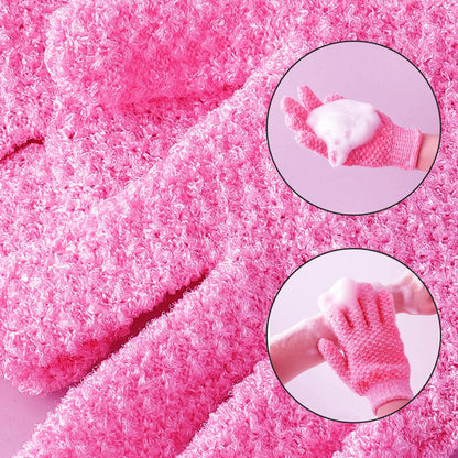 Livingtoday Exfoliating Gloves Pink
