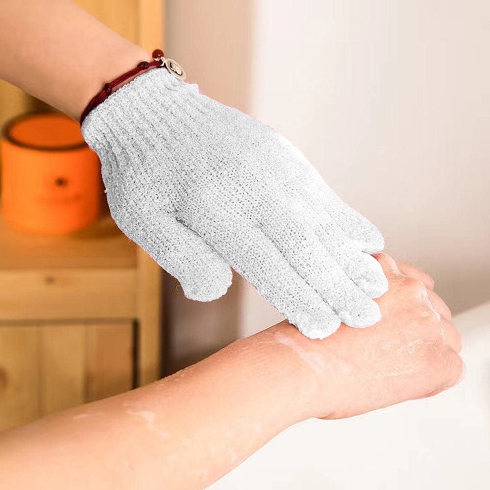 Livingtoday Exfoliating Gloves White