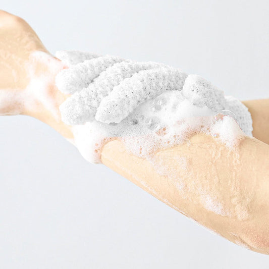 Livingtoday Exfoliating Gloves White