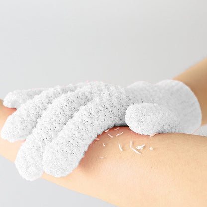 Livingtoday Exfoliating Gloves White