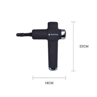 Remology Impact Therapy 7 Adaptive Speed USB-C Fascial Massage Gun with 4 Heads