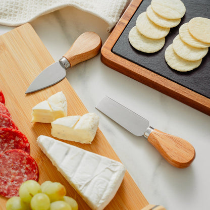 4 Pcs Clevinger Avalon Wood Handle Cheese Knife Set