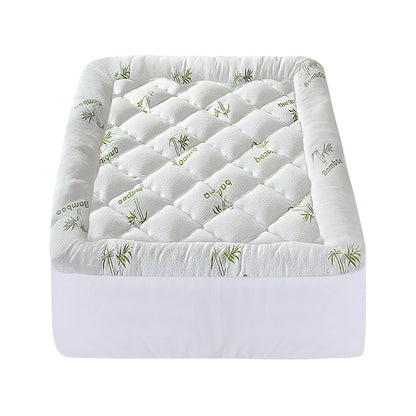 Giselle Bedding 5cm Pillowtop Mattress Topper 1000GSM Thick Soft Bamboo Cooling Pad for Back Pain Relief & Guest Bed, Washable Overfilled Cover with 45cm Deep Pocket King Single