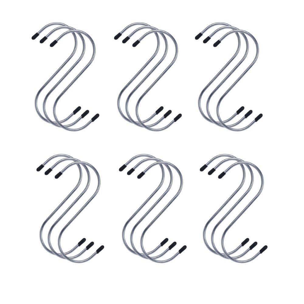18 Pcs Multipurpose Durable Utility S Hooks for Hanging