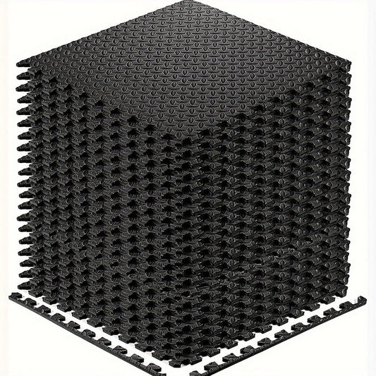 Interlocking Black EVA Fitness Mats Set (20pcs)