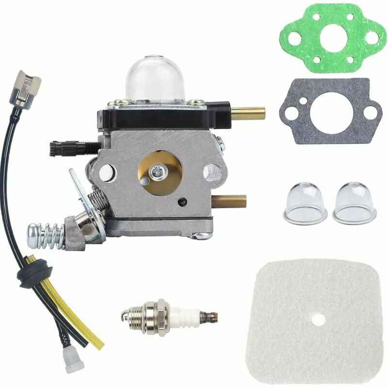 Mantis Tiller Parts Carburetor C1U-K54A with Air Filter Repower Kit for Mantis 2-Stroke 7222 7222E 7222M 7225 7230 7234 7240 7920 7924,