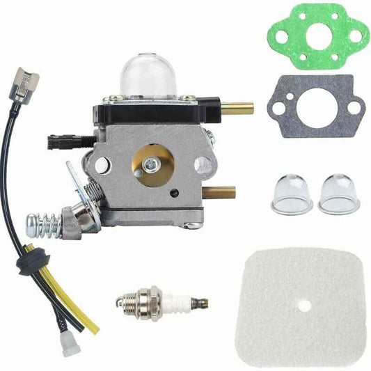 Mantis Tiller Parts Carburetor C1U-K54A with Air Filter Repower Kit for Mantis 2-Stroke 7222 7222E 7222M 7225 7230 7234 7240 7920 7924,