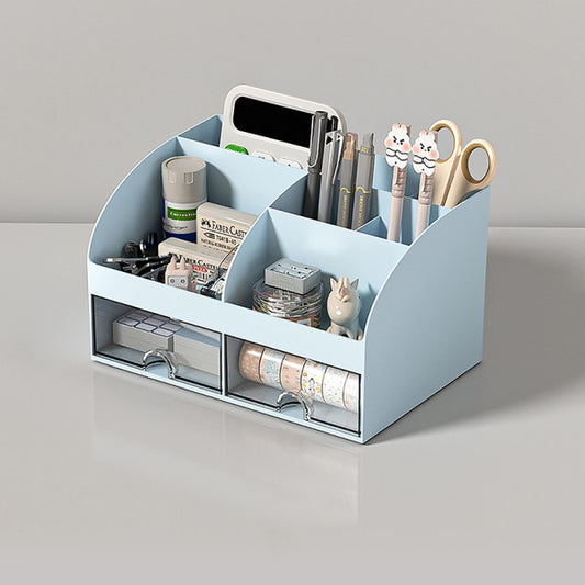Desktop Storage Box White/Blue/Pink Paper Boxes Type Other Blue