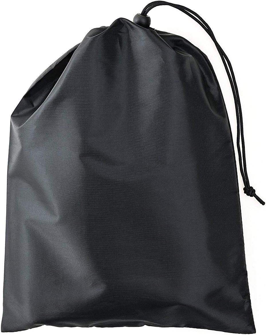 Shower Bag Tote, Mesh Caddy Toiletry Organizer 12”L x 9”W, Compact and Lightweight With Suction Cup, Cord for Hanging, Zipper and Drawstring Pouch 14”L x 10”W, Black Black