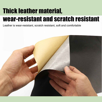 Self-Adhesive Repair Patch Faux Leather 50x138 cm Black