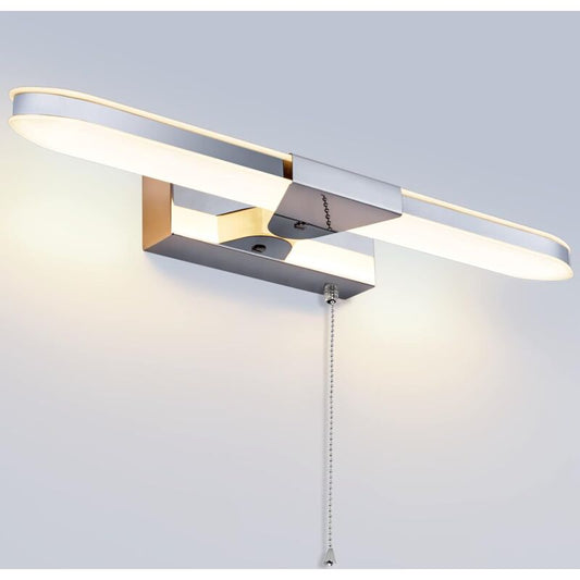 LED Bathroom Mirror Light 40Cm LED Mirror Light Wall Lamp Bathroom Mirror Light With Pull Switch 3000K 920Lm 8W Ip44