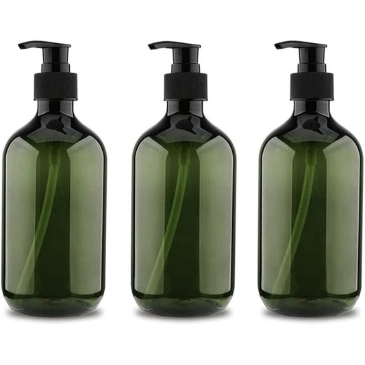 3 pcs 5Ooml Pump Bottles, Shampoo Bottle, Refillable Liquid Dispensers Dispenser Bottle, Empty Refillable Pump