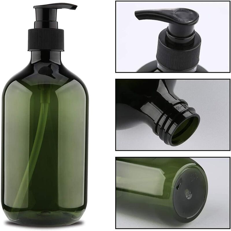 3 pcs 5Ooml Pump Bottles, Shampoo Bottle, Refillable Liquid Dispensers Dispenser Bottle, Empty Refillable Pump
