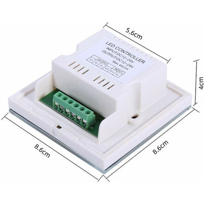 Wall Touch Light Switch, LED Light Dimmer Brightness Controller, Single Color Touch Panel For LED Strip Light