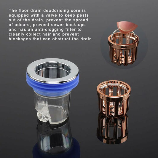 Anti-Odor Valve, 2 pcs Anti-Odor Shower Plug, Anti-Odor Shower Plug For Shower Floor, Deodorizing Core For Balcony,