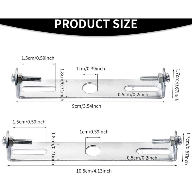 4 Pack Ceiling Light Fixture, Ceiling ROse, Chandelier Silver Universal Light Holder With Screws And Nuts, Carbon Steel