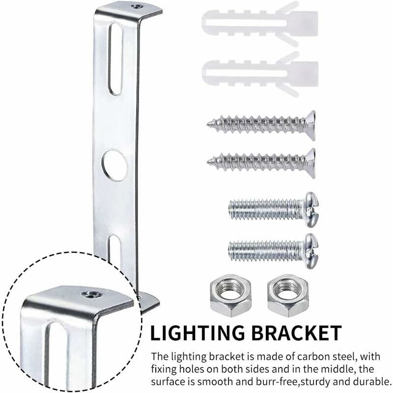 4 Pack Ceiling Light Fixture, Ceiling ROse, Chandelier Silver Universal Light Holder With Screws And Nuts, Carbon Steel