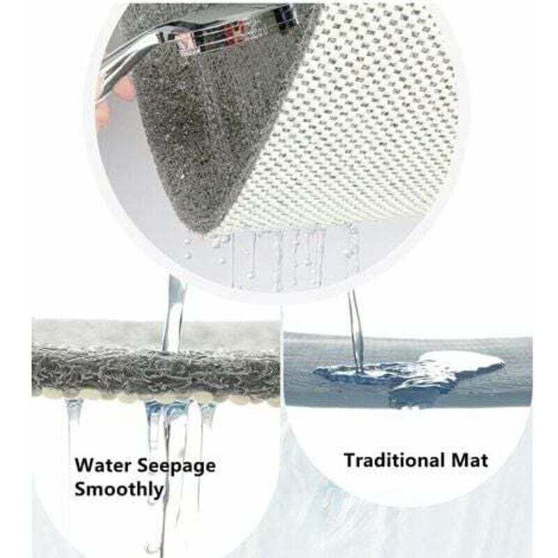 Shower Mat For Indoor Shower, Non-Slip Loofah Bath Mat, Anti-Mold, Anti-Bacterial, Soft Pvc Bath Mat For Bathroom, Wet
