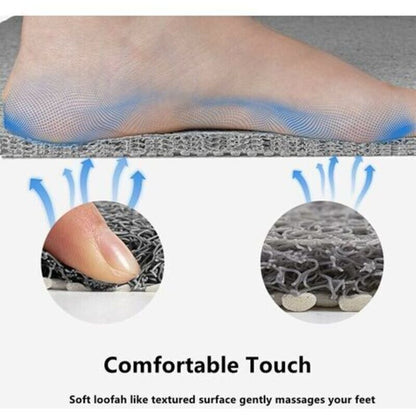 Shower Mat For Indoor Shower, Non-Slip Loofah Bath Mat, Anti-Mold, Anti-Bacterial, Soft Pvc Bath Mat For Bathroom, Wet