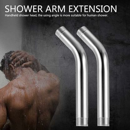 Shower Extension, Stainless Steel Shower Arm Wear-Resistant Rustproof Wall Mounted Handheld Extension Arm Bathroom Hose