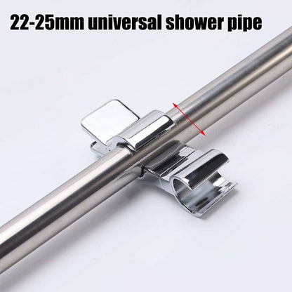Shower Head Holder For Slide Bar, Universal 22-25Mm Rail Head Bracket Holder For Slide Bar Slider Clamp Bathroom