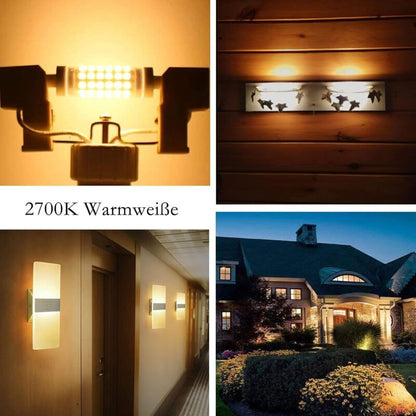 R7S LED 78Mm Dimmable Warm White 2700K 5W J78 LED Lamp 450Lm Replaces 50W Halogen Lamp Illuminant 230V 83 Ra, Pack Of 2