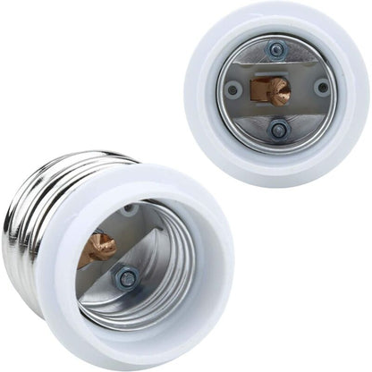 4X Lamp Socket Adapter E40 To E27 In White - 4 pcs Set Reformatting Converters For Lamp Sockets For Incandescent, LED,