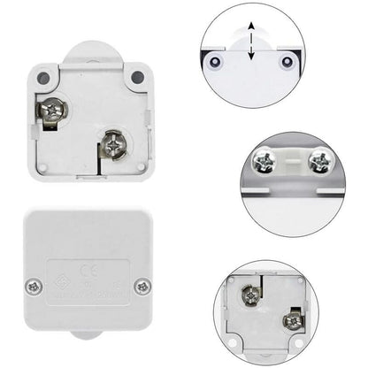 2 pcs Cabinet Cupboard Switch 2A/250V Automatic Switch Cupboards For Applies To Various Lighting Fixtures And All Types