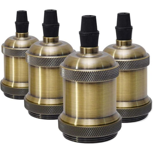 E27 Vintage Lamp Socket, Light Bulb Socket, Ceramic Lamp Holder Adapter For Decorating Bars, Restaurants, Bedrooms,