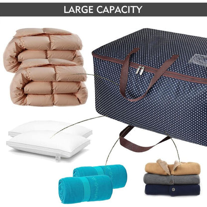 100L Garment Bags, Thick Oversized Organizer Storage Bag, Travel Bag (Blue)