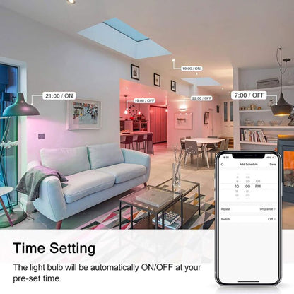 [Pack Of 4] Gu10 5W LED Bulb, Gu10 Alexa, Rgbw 3000K-6500K, [App Control] [Voice Control], Compatible With Google Home,