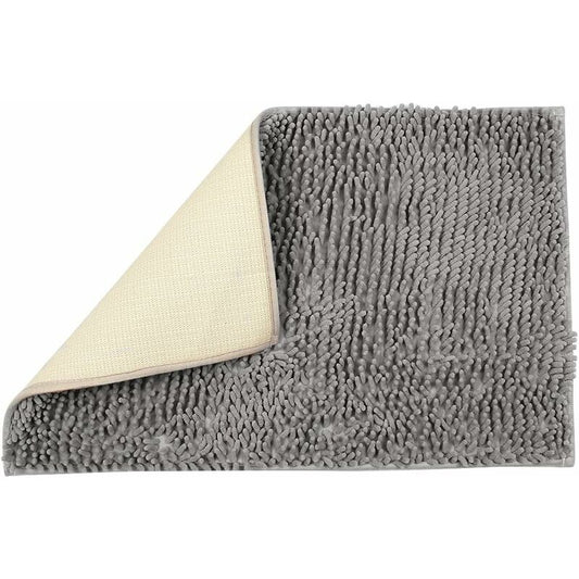 Soft Shag Bath Mat Kitchen Rug Door Mats Doormats Non-Slip Strip Absorbent Doormat Bath Shower Mat Shaggy Rug - 60 X 90