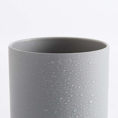 2 pcs Toothbrush Cups, Bathroom Toothbrush Holder, Mug, Plastic Cup 300Ml (Grey & Grey)