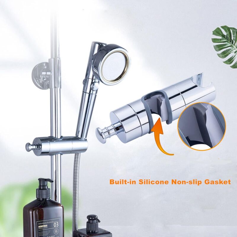 Shower Head Holder 20-25Mm Adjustable Shower Bracket Holder Replacement Shower Holders With Side Knob Chrome Shower