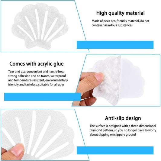 20 pcs Non Slip Shower Stickers, Anti Slip Stickers Safety Bathtub Strips For Bathtub, Showers, Adhesive Strips,