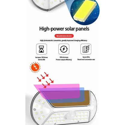 Solar Light Outdoor 40 LED Motion Sensor Waterproof Wireless Solar Security Lights For Outdoor Garage Yard Patio